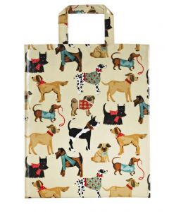 Hound dog boodschappen tas PVC, verschillende honden rassen  Ulster weavers