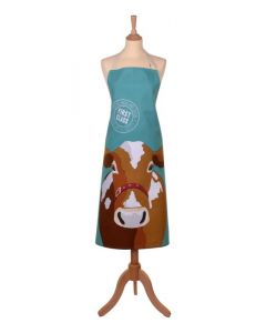 Cow Schort katoen,  koe, bruine blaarkop  Ulster weavers
