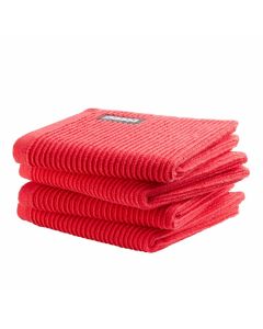 DDDDD vaatdoek 30 x 30 Uni Rood  per 4 stuks