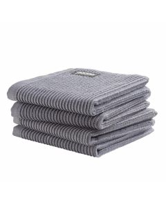 DDDDD vaatdoek 30 x 30 Uni Donker grijs  per 4 stuks