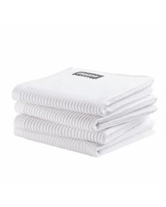 DDDDD vaatdoek 30 x 30 Uni Wit  per 4 stuks