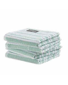 DDDDD vaatdoek 30 x 30 Gestreept licht groen per 4 stuks 