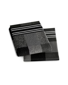 DDDDD keukenset Feller kleur grijs  keukendoek 6 stuks en theedoek 6 stuks 