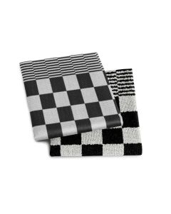 Keukendoek en theedoek Barbeque kleur zwart DDDDD per 6 sets