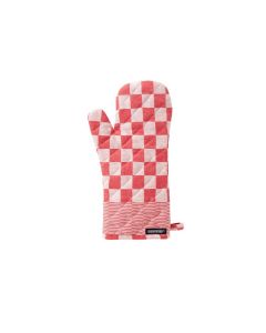 Pompdoek ovenwant in de kleur rood  DDDDD Barbeque per 2 stuks 