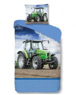 Dekbedovertrek Groene Tractor  Deutz, massey ferguson en case   140x200/220