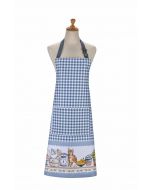 Geruiten Schort met kat , 100% katoen, Pantry cats  Ulster weavers
