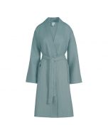 Zomer badjas Biarritz kleur blauw 100% wafel katoen  Van Dijck