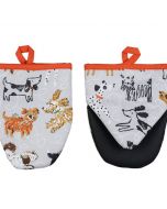 Honden kleine ovenwant , Dog days  Ulster weavers, set van 2 stuks